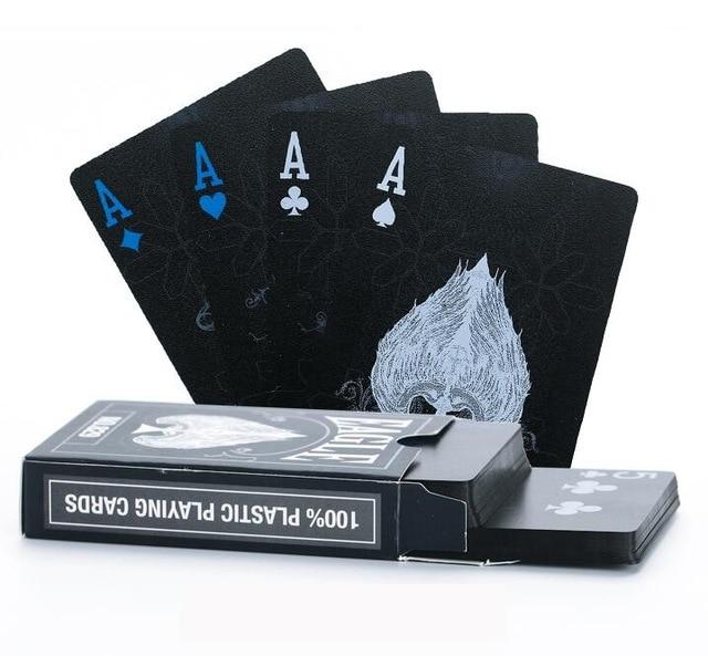 Black Diamond Black Plastic Playing Cards 54pcs Waterproof