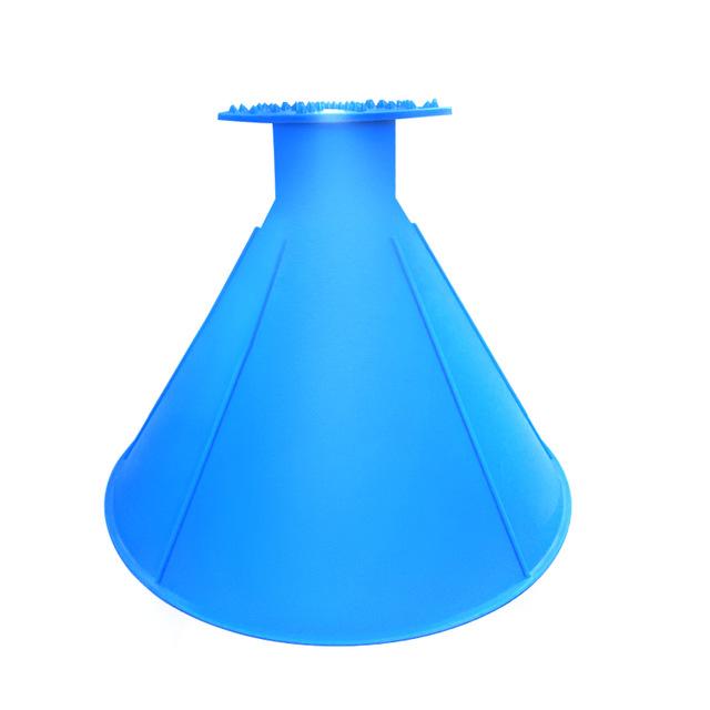 Alg Car Windshield Magical Ice Scraper Snow Removal Tool Cone Shaped Round  Funnel,magic Cone Shaped Windshield Ice Scraper-color:blue